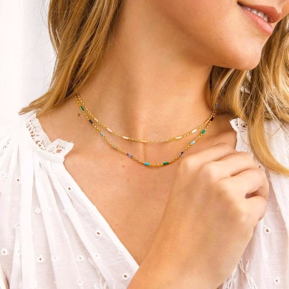 Gorjana Jewelry - 💝NWT Gorjana Amalfi Necklace Nude Pink Gold